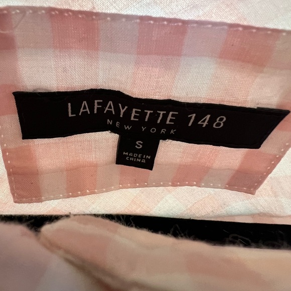 Lafayette 148‎ New York Checkered Button Top- Small - Picture 8 of 9
